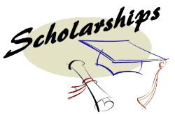 Scholarship, Graduation Cap with the word Scholarships above