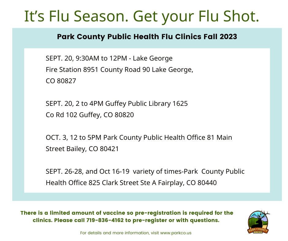 Light Blue Minimal Flu Shot Flyer (Facebook Post (Landscape))