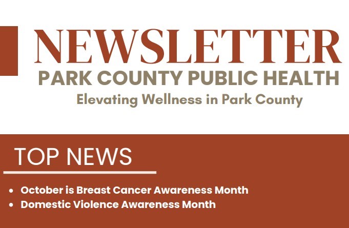October Public Health Newsletter Screenshot