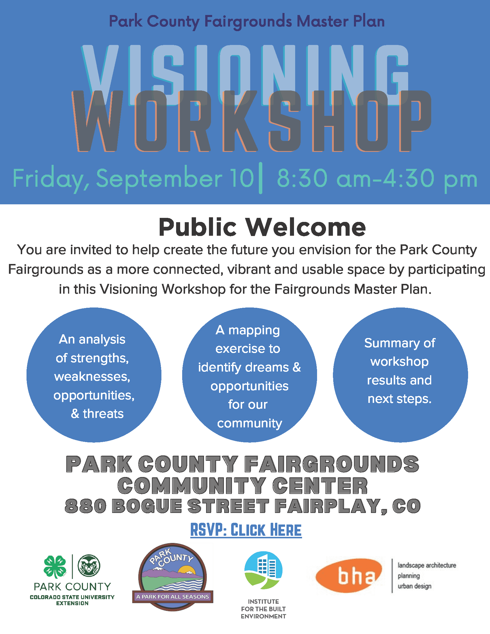 Visioning  Workshop - Park County Fairgrounds