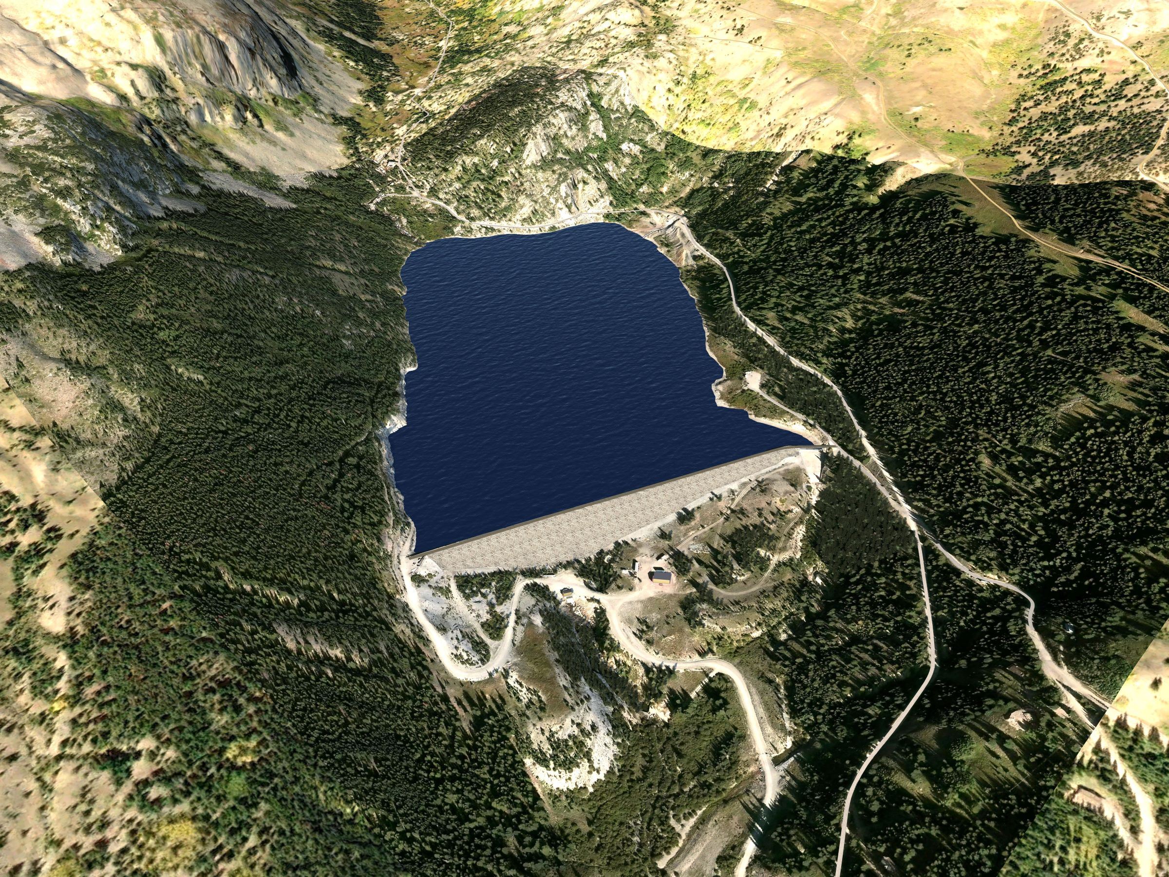 Exisitng Dam_Montgomery Reservoir_rendering_low res